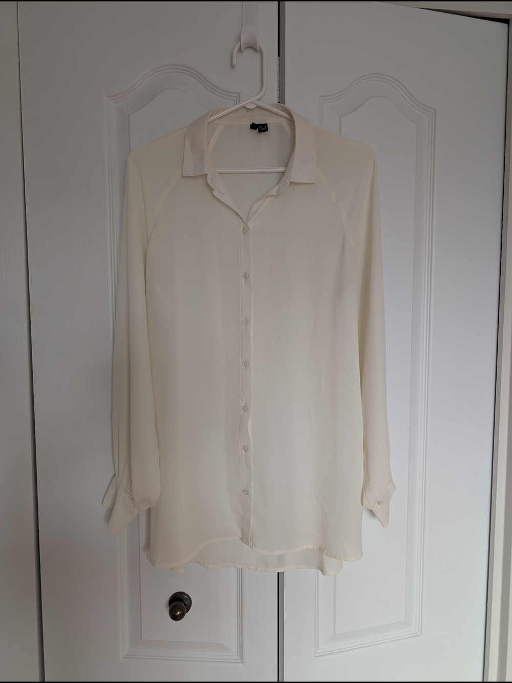 Vero Moda Cream Lightweight Button-Up Blouse